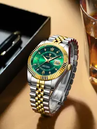 Men's Round Dial Quartz Watch, Business Fashion Watches for Party, Trendy All-match & Exquisite Watch for Birthday Gift with Box, Modern Fashionable Wristwatch, Fashionable Stylish Watch