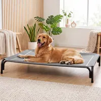【DealsForYouDays】 VALUXE Elevated Dog Bed for Large Dogs, Cooling Pet Cot with Breathable Mesh & Durable Frame, Easy to Clean Raised Pet Mats for Indoor & Outdoor Home Summervibes petlovers outdoorfun summerwins