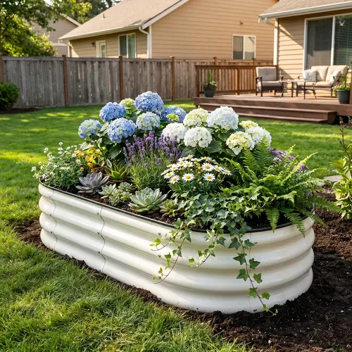 【Deals For You Days】SnugNiture Raised Garden Bed 2-Pack 4x2x1 ft Module Metal Planter Box for Planting Plants Vegetables,Flowers