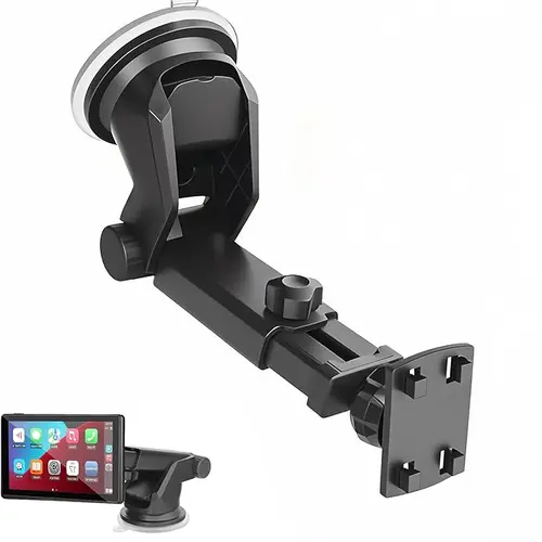 【HiEHA】Car Phone Holder - Universal Dashboard Windshield Vacuum Suction Mount with Ball Joint, Angle Adjustment, 360° Swivel View, Compatible with Most 7-Inch Portable Monitors, Car Interior Accessories