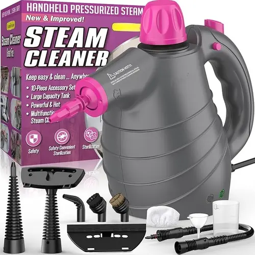 Phueut Touchscreen Handheld Steam Cleaner - 3S Fast Heating, 135-150°C Temperature, Continuous Refill, Portable Home & Kitchen Easy Cleaning Device by Summerwins, Made For Quick Home And Kitchen Care,back to school,back to school haul