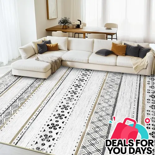 BESTSWEETIE Machine Washable Area Rugs for Living Room Bedroom Carpets Moroccan Farmhouse Modern Geometric Graphic Rug Soft Indoor Rugs Large Area Rug,summerwins