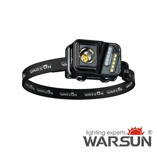 WARSUN Rechargeable Headlamp, 8 Modes LED Head Lamp with Motion Sensor, IPX66 Water-Resistant LED Head Light with White Red light for Night Running, Fishing, Cycling, Camping  father day gift