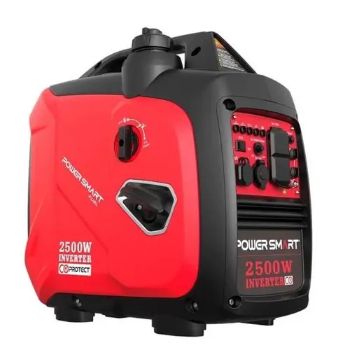 PowerSmart 2500 Watt Portable Inverter Generator with Quiet Technology,Compact and Lightweight Design,Small Generator for Camping,EPA Compliant Home Backup Generator Fuel Efficient Generator