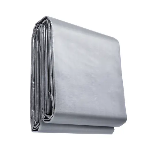 【VEVOR】Tuspuzz Heavy-Duty Outdoor Tarp Cover, 20'x30' Silver/Brown, 10 Mil Thick Durable Polyethylene, Reinforced Edges, Metal Grommets, Waterproof, Rainproof, UV-Resistant, Tear-Resistant, Lightweight for Camping, Picnicking