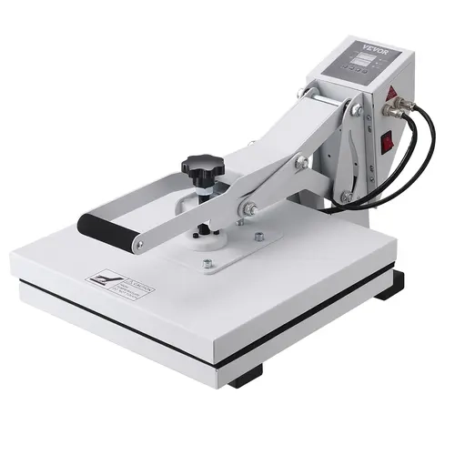 【toolupgrade】VEVOR Heat Press Heat Press Machine for T-ShirtFast HeatingPower Digital Industrial Sublimation Printer for Heat Transfer VinylHigh Pressure Heat Press 15x15Easy to UseWhite