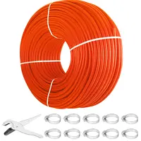 VEVOR 1/2 Inch 1000 Ft Pex-B Flexible Pipe Tubing, Red Oxygen Barrier (O2 EVOH), Crimp-Cinch-Press Ready with Crimp Connection, O2 Resistant, 80 psi at 200°F, -40℃ to 95℃, Ideal for Radiant Floors (Tools & Hardware, Pumps & Plumbing, Pipes & Fittings)