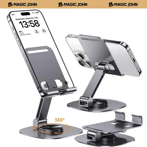 MAGIC JOHN 360 Degree Stable Phone Tablet Holder Portable Ultra Strong Support summerwins
