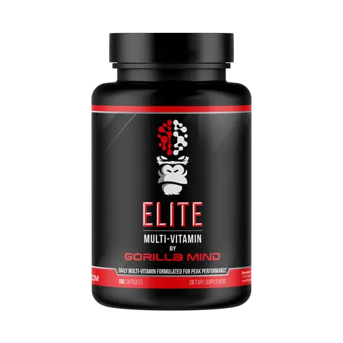 Gorilla Mind Elite Multivitamin Capsules for Adults - Healthcare, Body Health Support, Sugar-Free, Lead-Free, 24 Months Shelf Life, Goldilocks Dosing, Methylated B-Complex Vitamins Supplements, Energy Boost, Stockup Size, 180 Capsules (60 Servings)