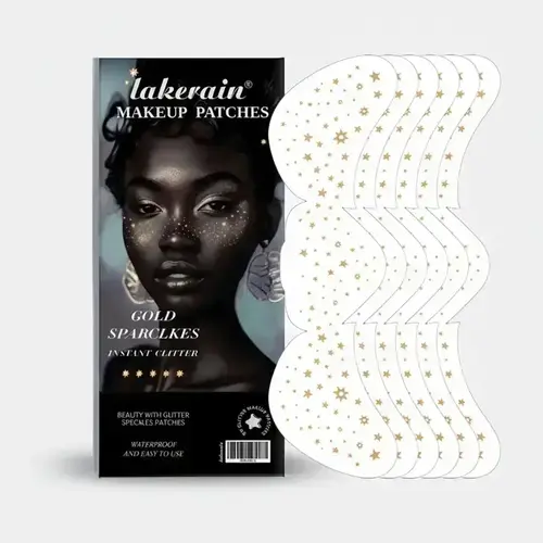 Glitter Freckles Face Tattoo, 6 Sheets/box Sparkle Freckle Tattoo, Stardust Speckle Makeup Patch, Face Tattoo for Women & Girls, Sticker Tattoos