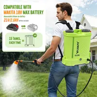 【DealsForYouDays】VAXMAY Battery Powered Backpack Sprayer 3.2 Gallon 80 PSI Electric Garden Sprayer Compatible with Makita 18V Battery 5 Nozzles 2.0 Ah Battery & Charger Included, 80 Psi Pressure,father'sdaygifts