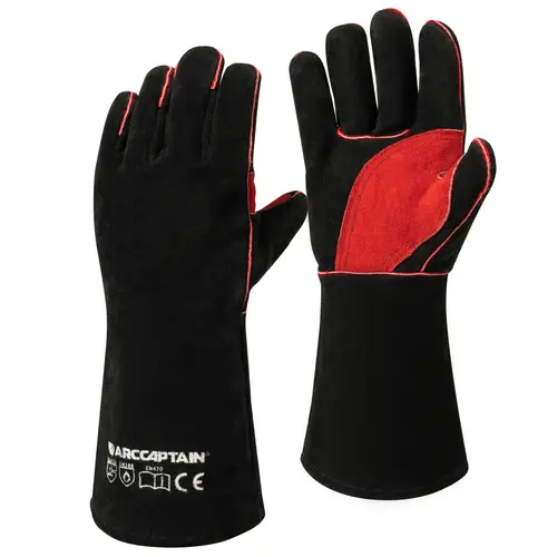ARCCAPTAIN Cowhide Heavy Duty Work Gloves, 16-in Thermal Long Sleeve Heat/Fire Resistant Gloves for Stick, MIG Welding & Forge Use, Heavy Duty Gloves, Gloves For Work toolupgrade