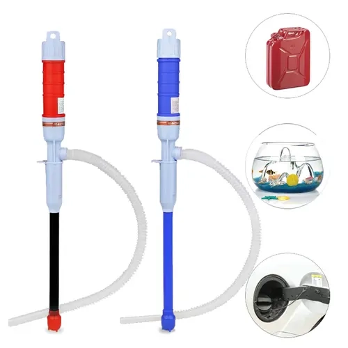 Ancel Portable Battery-Powered Electric Fuel & Water Pump - Gasoline Transfer Pump for Gas, Oil & More with Liquid Hose