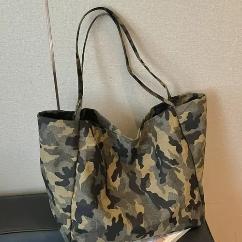 Fashionable Versatile Large Capacity Bag, Sexy Leopard Print, Camouflage, Animal Print, Women's Shoulder Tote, Ideal for Work, Travel, Fitness