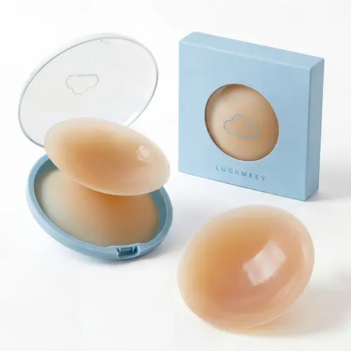 LUCKMEEY Push Up Nipple Covers with Magic Lifting Wings – Reusable Adhesive Waterproof Lifting Nipple Cover,  Hypoallergenic   Sticky Adhesive Silicone Nipple Pasties with Travel Box #SummerWins#TikTokShopDealsforYouDays