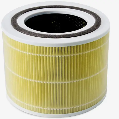 LEVOIT True HEPA Filter Replacement for Core300 Series Air Purifier - Sealed for Protection, Activated Carbon, Nylon Mesh, Traps Particles & Odors, 7.59"d x 7.59"w x 5.79"h, Cost-Effective, 1 Pack (Models: PA, SR, TX)