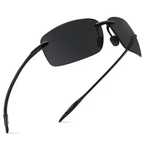 Sporty Rimless Polarized Sunglasses for Women and Men, Lightweight Unbreakable TR90 Frame for Running, Driving, and Fishing, Fishing Glasses, Womens Sunglasses