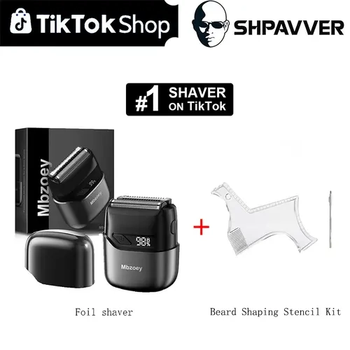 [Tiktokshopbacktoschool]Mbzoey Foil Shaver &Barber Kit Beard Shaper  Hair Beard Body & Nose,Gifts for Men Fathers Day Gift