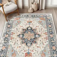 BESTSWEETIE Machine Washable Rugs for Living Room, Boho Rugs Area Rug Runner Rug Carpet Non-slip Large Area Rugs for Bedroom Indoor Floor Mat,summerwins