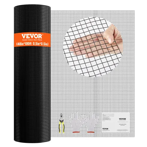【DealsForYouDays】VEVOR Hardware Cloth Galvanized Wire Mesh Roll, Various specifications, for Chicken Coop Barriers, Rabbit Snakes & Poultry Enclosures, Chicken Cage Enclosed, Metal Chicken Coop, Poultry Coop Accessory