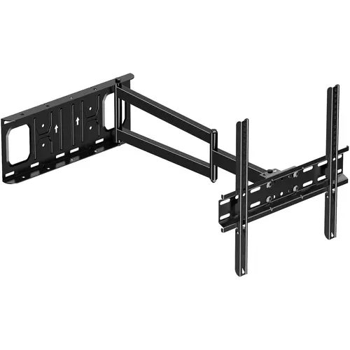 FORGINGMOUNT Steel Full Motion Adjustable TV Wall Mount - VESA 400x400mm Support, Drilling Template, 33" Arm for Tight Corners, 25.6" Extendable Articulating Arm, 90° Flat Rotation, Tilt, Fits 26-70" LED/LCD Flat/Curved TVs, 77lbs Max, Single Stud