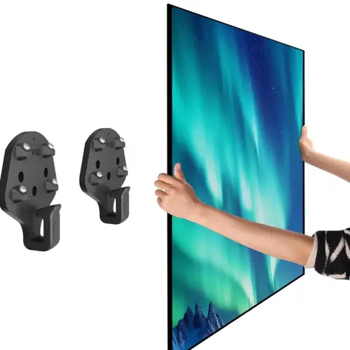 [DealsForYouDays] Summerwins Home Forged Nailless Drywall TV Bracket 2-Pack (for 2 TVs), Patented Easy Install Mountless DIY Kit, 19-100 in, 110kg Max Load, Rental-Friendly Low-Pressure Design for OLED Mini-LED Sets, Drywall/Brick/Wood Compatible