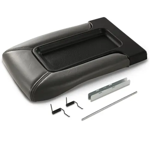 CROSSDESIGN Eco-Friendly ABS Leather Car Armrest Pad Cover & Center Console Latch Lid Repair Kit - Direct Fit Vehicle Accessory, PU Plastic Built to Last Daily Use, PU Surface Wipes Clean for 1999-2006 Chevrolet Silverado, GMC Sierra Trucks