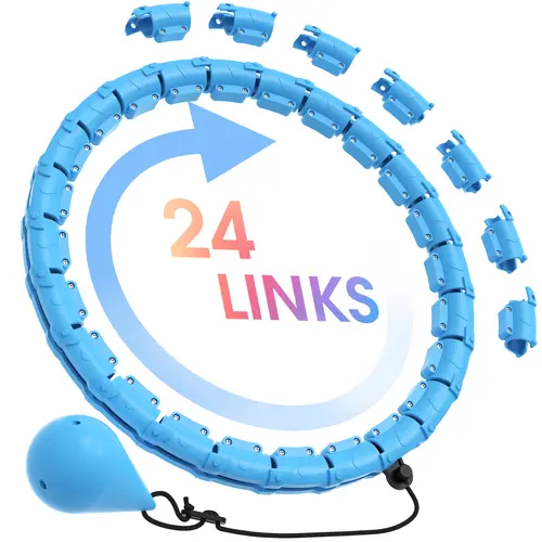 JKSHMYT exercise Circle Plus Size 47 Inch, 24 Detachable Links, Weighted Circle for Adult and Beginners