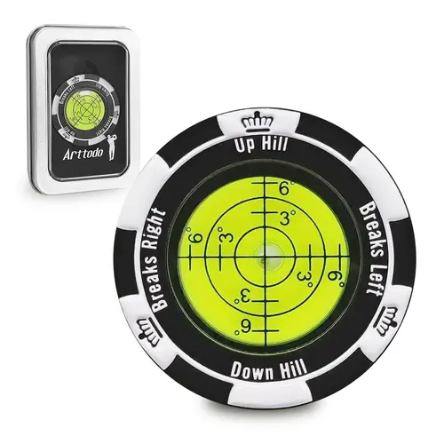 Arttodo Golf Ball Marker Green Reader with High Precision Green Reading Aid Golf Accessories
