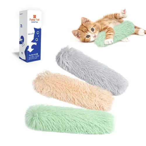 Potaroma Cat Toys Cat Pillows,3 Pack of Soft and Durable Crinkle Sound Catnip Cat Toys, Interactive Cat Kicker Toys for Indoor Cats, Promotes Kitten Exercise #SummerVibes #petlovers