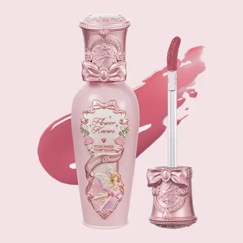 Flower Knows Midsummer Fairytales Collection Coating Lip Lacquer, Hydrating Glossy Finish, Long-Lasting Lip Care with Romantic Fairy Design, Lipgloss, Makeup, Fairy Makeup, Glossy Lips, Oil Control, #sohochic, Ideal for Christmas gift, Black Friday