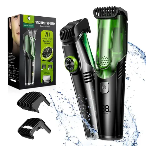 [Tiktokshopstockup]VACUUM BEARD TRIMMER &Barber Kit Beard Shaper  Birthday Funny Gifts for Women Men Boss Coworkers colleague Friend Retirement Christmas Gifts Stylish Drinkware Multifunctional Hair Clipper Cordless Rechargeable Clippers, High Qual