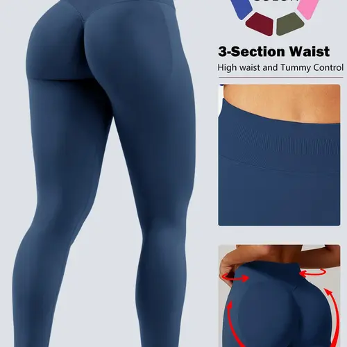 Workout Gym Leggings for Women, Fitness Seamless Sculpt Leggings, Seamless Compression Tummy Control Leggings, Mid Rise Yoga Pants, Hidden Scrunch, Butt Lifting Gym Yoga Pants, Workout Athletic Leggings, Gym Fitness Sportswear