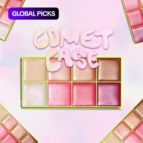 【Black Friday】COMET CASE - Cream Highlighter Palette, Made by Mitchell, Glowy Highlighter Palette