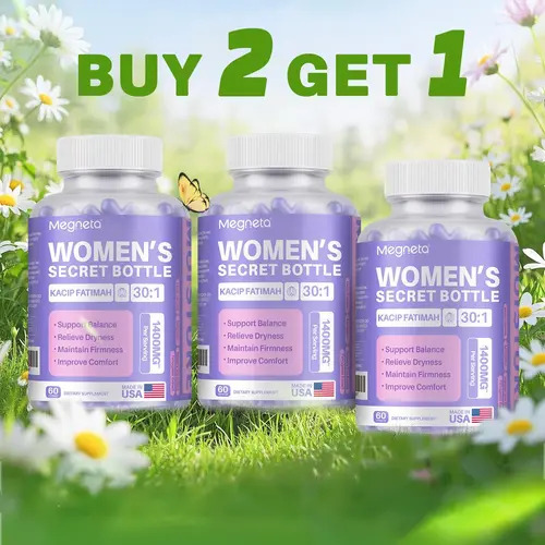 Women’s Herbal Supplement with Kacip Fatimah 1000mg, Manjakani, Slippery Elm & Fenugreek | Wellness & Vitality Support | 60 Tablets | Mixed Packaging summerwins