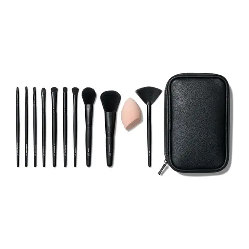 Full Face & Eye Makeup Brush Set with Travel Case