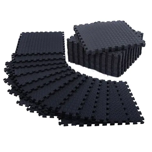 High-Density EVA Foam Interlocking Sports Mats - 0.5" Extra Thick Kids' Play Padding with Maximum Cushioning, Cost-Effective Solution for Home Gym, MMA & Weight Fitness