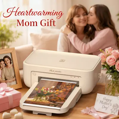 4x6 Photo Printer, Wireless WiFi Portable Printing, Includes 20 Sheets & 1 Ribbon, Compatible with iPhone & Android,GiftedInLove,Best Gift for Mom Birthday#SummerWins #DealsForYouDays