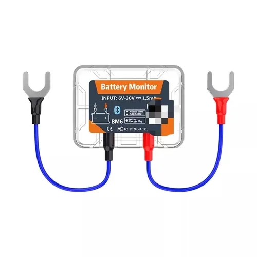 QUICKLYNKS-BM6 Automotive Wireless Bluetooth 4.2 Data-Syncing Battery Monitor & Tester - 12V Fit for Cars, Trucks, Vehicles, Motorcycles - Easy Setup, Russian/English/Chinese Support, Auto Phone Alerts for Diagnostic Repair