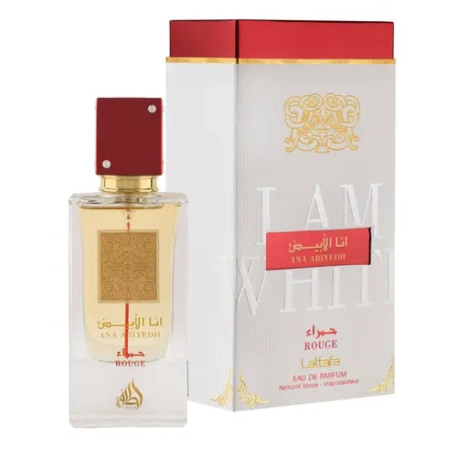 Lattafa Ana Abiyedh Rouge for Unisex Eau de Parfum Spray, 2.0 Ounce