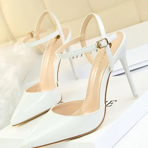 Women's Fashionable Solid Color Stiletto Heels, Classy Heeled Footwear, Elegant Pointed Toe High Heels for Party, Daily Clothing Decor for Women & Girls Classy Stiletto Party Shoes