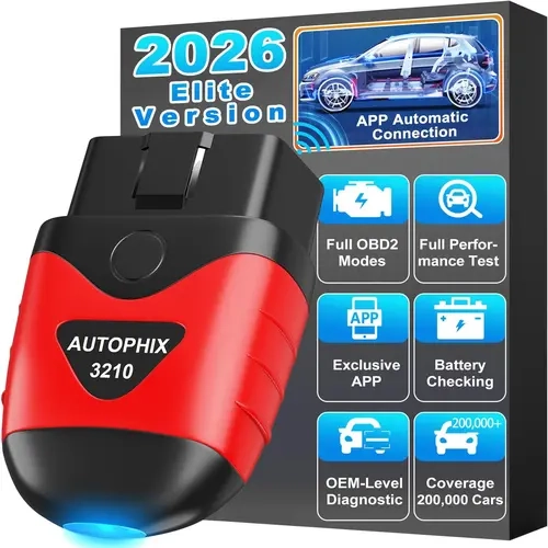 AUTOPHIX-3210 Full OBD2 Car Diagnostic Scanner, Automotive Diagnostic Tool, Code Reader with Engine & Battery Check for iPhone, iPad, Android Vehicles