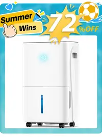 150 Pints Energy Saving Dehumidifier for Home & Basement with Drain Hose, Front LED Display and 8L Water Tank, Ideal for Spaces up to 7500 Sq. Ft., Featuring Auto Defrost,3 Modes, 24H Timer tiktokshopspringglowup summerwins,summerwins