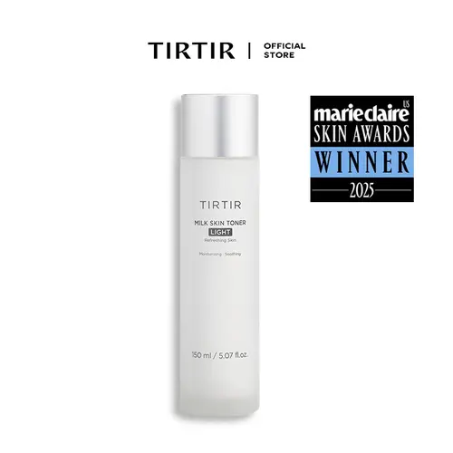 [TIRTIR Official] Milk Skin Toner Light - Moisturizing Hydrating Toner for Radiant Dewy face, Rice Bran Extract Moisturizer Daily Skincare Flower Moisture Hydrate Soothing Vegan