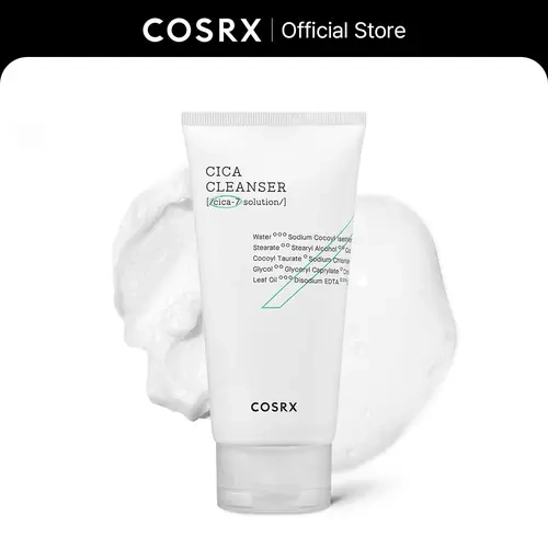 COSRX Pure Fit Cica Low pH Foam Facial Cleanser - 150ml Gentle Calming Wash with Cica-7 Complex, Cica Blend, Asiatic Acid, Centella Asiatica Root Extract, Eucalyptus Blend for Sensitive Adults, Redness Relief, Smooth Texture