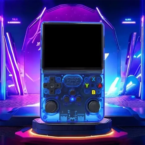 WUDS R36S Lightweight and Compact Plastic Handheld Gaming Console - 3.5" IPS Screen, 32+64G TF Card, Reliable Power Source, Travel-Friendly Accessory, Interactive Gaming Device for All Ages, Sohochic