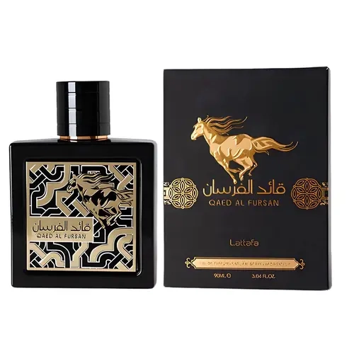 Lattafa Qaed Al Fursan for Unisex Eau de Parfum Spray, 3.04 Ounce