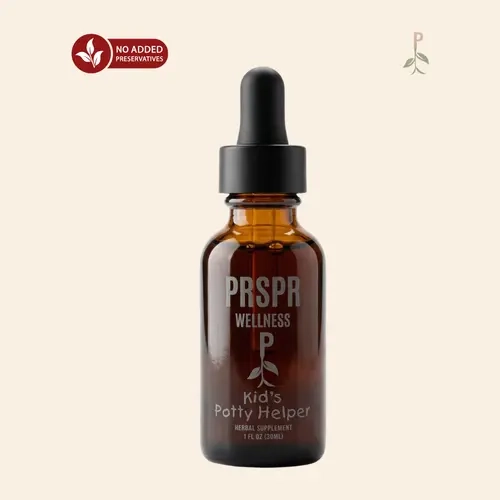 PRSPR Wellness Kids Botanical Detox Dietary Supplement Liquid - Marshmallow & Yellow Dock Root Herb Blend, Digestive Health Support, Aids Constipation, Prop 65 Safe Natural Edible Children’s Potty Helper