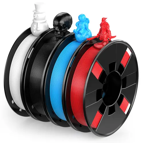 ENTINA 4 Color PLA 3D Printer Filament  Small Bundle, 1.75mm,  ±0.02mm, 250g x 4 Spools Set,Not for 1kg AMS/Multi-Color Systems,No  Warping &Tanglinng,printer filament bundle,filament maker