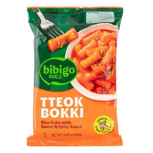 CJ BIBIGO TTEOKBOKKI POUCH Rice Cake POUCH 360 g - Sweet & Spicy, Cheese, Hot & Spicy, Instant Food, Traditional Chewy Ricecakes, Korean Topokki, Dokbokki Wootteo